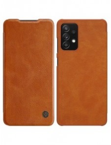 Nillkin Qin original läderfodral till Samsung Galaxy A72 4G brun