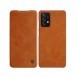 Nillkin Qin original läderfodral till Samsung Galaxy A72 4G brun
