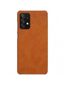 Nillkin Qin original läderfodral till Samsung Galaxy A72 4G brun