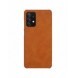 Nillkin Qin original läderfodral till Samsung Galaxy A72 4G brun