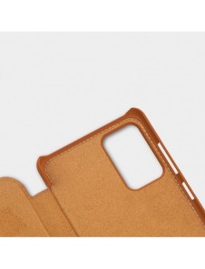 Nillkin Qin original läderfodral till Samsung Galaxy A72 4G brun