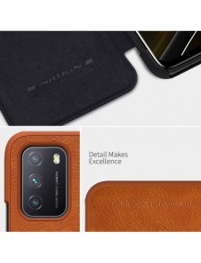 Nillkin Qin original läderfodral till Xiaomi Poco M3 svart