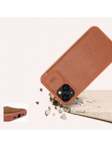 Nillkin Qin Pro Läderfodral iPhone 14 Plus 6.7 2022 Svart