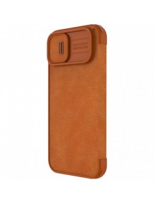 Nillkin Qin Pro Läderfodral iPhone 14 Plus 6.7 2022 Brun