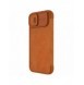 Nillkin Qin Pro Läderfodral iPhone 14 Plus 6.7 2022 Brun