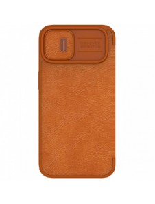 Nillkin Qin Pro Läderfodral iPhone 14 Plus 6.7 2022 Brun
