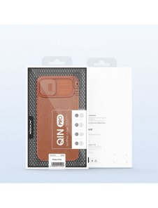 Nillkin Qin Pro Läderfodral iPhone 14 Plus 6.7 2022 Brun
