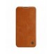 Nillkin Qin Pro Läderfodral iPhone 14 Plus 6.7 2022 Brun
