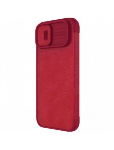 Nillkin Qin Pro Läderfodral iPhone 14 Plus 6.7 2022 Röd