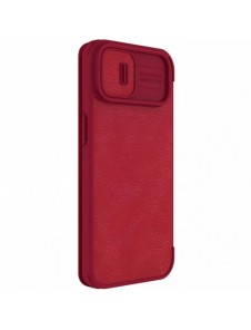 Nillkin Qin Pro Läderfodral iPhone 14 Plus 6.7 2022 Röd
