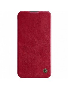 Nillkin Qin Pro Läderfodral iPhone 14 Plus 6.7 2022 Röd