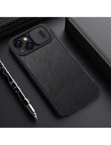 Nillkin Qin Pro Läderfodral iPhone 14 Plus 6.7 2022 Röd