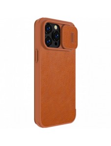 Nillkin Qin Pro Läderfodral iPhone 14 Pro 6.1 2022 Brun