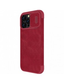 Nillkin Qin Pro Läderfodral iPhone 14 Pro 6.1 2022 Röd