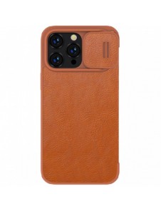 Nillkin Qin Pro Läderfodral iPhone 14 Pro Max 6.7 2022 Brun