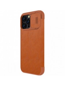 Nillkin Qin Pro Läderfodral iPhone 14 Pro Max 6.7 2022 Brun