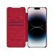 Nillkin Qin Pro Läderfodral iPhone 14 Pro Max 6.7 2022 Röd