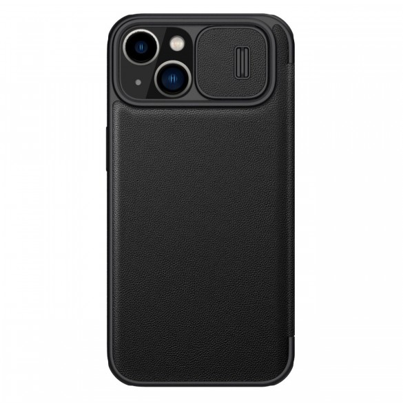 Nillkin Qin Pro Läderfodral-enligt läder iPhone 14 6.1 2022 Classic Black