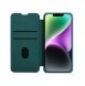 Nillkin Qin Pro Läderfodral-enligt läder iPhone 14 6.1 2022 Exuberant Green