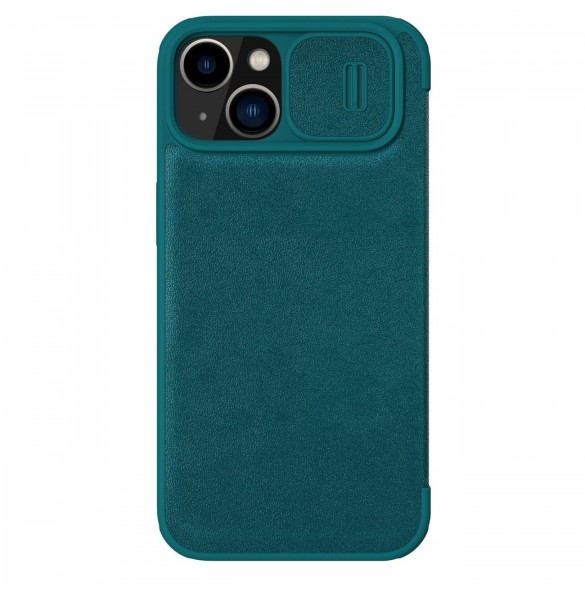 Nillkin Qin Pro Läderfodral-enligt läder iPhone 14 Plus 6.7 2022 Exuberant Green