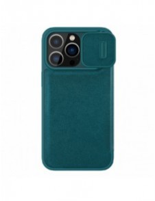 Nillkin Qin Pro Läderfodral-enkelt läder iPhone 14 Pro Max 6.7 2022 Exuberant Green
