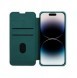 Nillkin Qin Pro Läderfodral-enkelt läder iPhone 14 Pro Max 6.7 2022 Exuberant Green