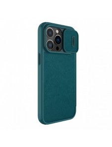 Nillkin Qin Pro Läderfodral-enkelt läder iPhone 14 Pro Max 6.7 2022 Exuberant Green