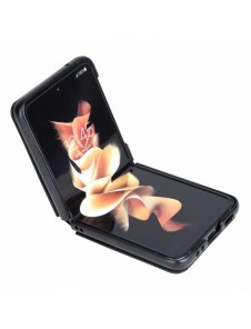 Nillkin Qin Vegan Läderfodral till Samsung Galaxy Z Flip 4 skal tillverkat av ekologiskt läderställ svart