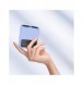 Nillkin Qin Vegan Läderfodral till Samsung Galaxy Z Flip 4 skal tillverkat av ekologiskt läderställ svart