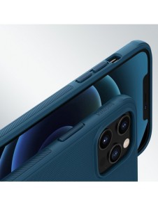Nillkin Super Frosted Shield Fodral + stöd för iPhone 12 Pro Max svart