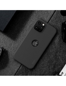 Nillkin Super Frosted Shield Fodral + stöd för iPhone 12 Pro Max svart