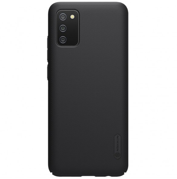 Nillkin Super Frosted Shield Fodral + stöd för Samsung Galaxy A02s EU svart