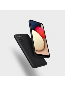 Nillkin Super Frosted Shield Fodral + stöd för Samsung Galaxy A02s EU svart