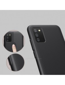 Nillkin Super Frosted Shield Fodral + stöd för Samsung Galaxy A02s EU svart