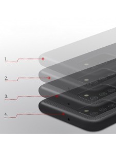 Nillkin Super Frosted Shield Fodral + stöd för Samsung Galaxy A02s EU svart