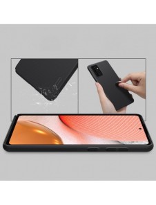 Nillkin Super Frosted Shield Fodral + stöd för Samsung Galaxy A72 4G svart