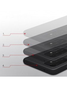 Nillkin Super Frosted Shield Fodral + stöd för Samsung Galaxy A72 4G svart