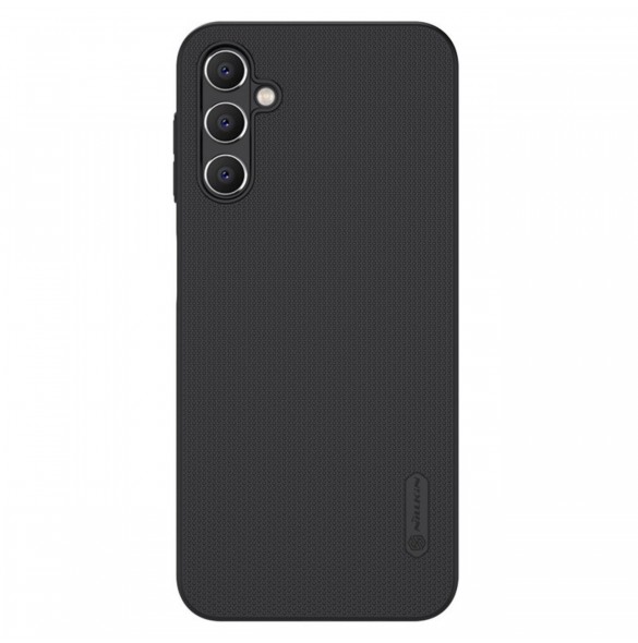 Nillkin Super Frosted Shield-fodral för Samsung Galaxy A14 5G / Galaxy A14-skal + telefonställ svart