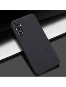 Nillkin Super Frosted Shield-fodral för Samsung Galaxy A14 5G / Galaxy A14-skal + telefonställ svart