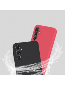Nillkin Super Frosted Shield-fodral för Samsung Galaxy A14 5G / Galaxy A14-skal + telefonställ svart