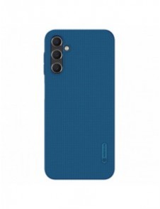 Nillkin Super Frosted Shield-fodral för Samsung Galaxy A14 5G / Galaxy A14-skal + telefonstativ blå