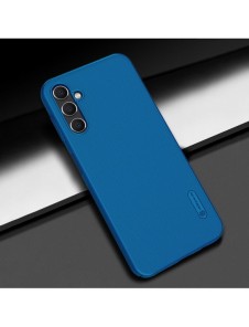 Nillkin Super Frosted Shield-fodral för Samsung Galaxy A14 5G / Galaxy A14-skal + telefonstativ blå