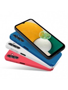 Nillkin Super Frosted Shield-fodral för Samsung Galaxy A14 5G / Galaxy A14-skal + telefonstativ blå
