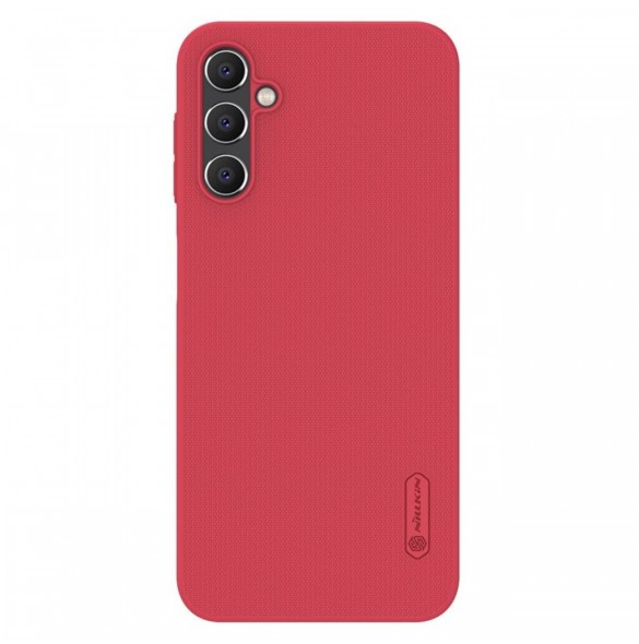 Nillkin Super Frosted Shield-fodral för Samsung Galaxy A14 5G / Galaxy A14-skal + telefonställ rött