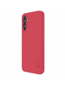 Nillkin Super Frosted Shield-fodral för Samsung Galaxy A14 5G / Galaxy A14-skal + telefonställ rött