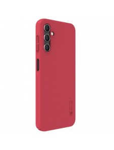 Nillkin Super Frosted Shield-fodral för Samsung Galaxy A14 5G / Galaxy A14-skal + telefonställ rött
