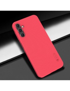 Nillkin Super Frosted Shield-fodral för Samsung Galaxy A14 5G / Galaxy A14-skal + telefonställ rött