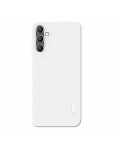 Nillkin Super Frosted Shield-fodral för Samsung Galaxy A14 5G / Galaxy A14-skal + telefonställ vit
