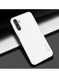 Nillkin Super Frosted Shield-fodral för Samsung Galaxy A14 5G / Galaxy A14-skal + telefonställ vit