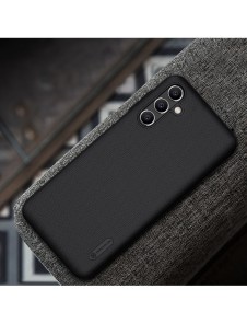 Nillkin Super Frosted Shield-fodral för Samsung Galaxy A14 5G / Galaxy A14-skal + telefonställ vit
